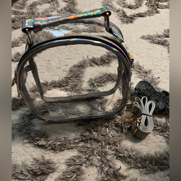 NWOT Clear PVC Crossbody - Picture 1 of 6
